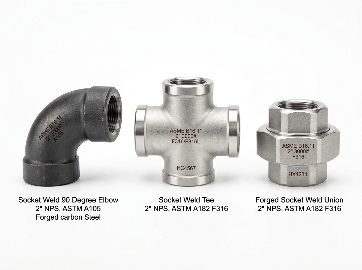 Socket Weld Pipe Fittings ASME B16.11